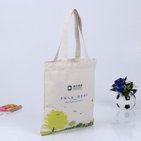 Custom Printed Organic shopping small tote drawstring canvas cotton bag