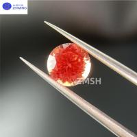 Saphir de Padparadscha synthétique à découper sur mesure pour les bijoux