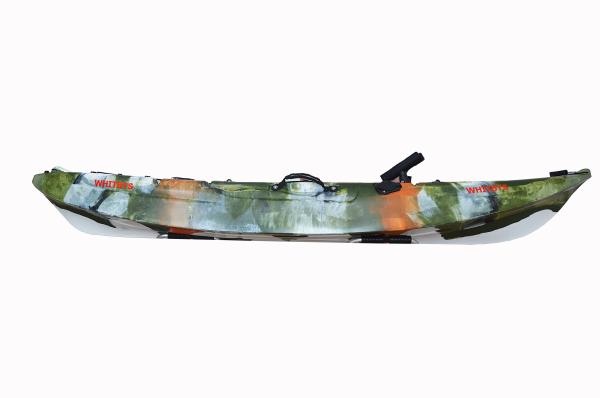 20KG Lightweight Sit On Top Angler Kayak , Single Saltwater Fishing Kayak Camo Painting