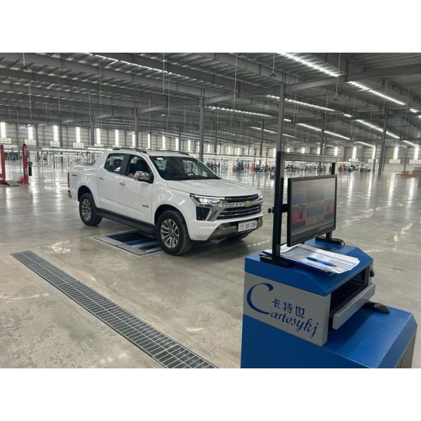 Cartesy brand CTGT-3-3C Roller Trinity Vehicle Test Line Roller  Brake Tester With Axle Load Single Plate side slip tester for light vehicles