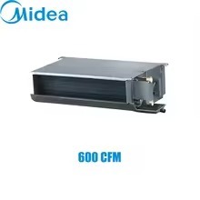 Concealed Duct FCU with Flexible Static Pressure for Commercial HVAC 241mm Slim Duct FCU with Left/Right Piping Dual Air Inlet
