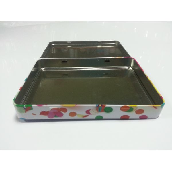Metal коробки олова геометрии контейнеров олова Tinplate квадратные для брошюры/карандаша