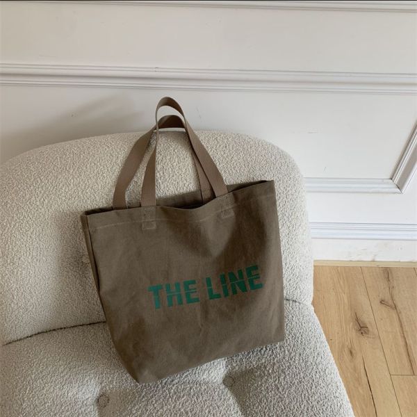 Accepable OEM/ODM Letter Print Cotton Tote Bag for High Demand