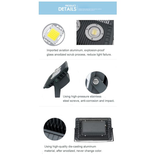 Outdoor 100W Led Flood Light IP65 waterproof CE FCC ROHS Certificate