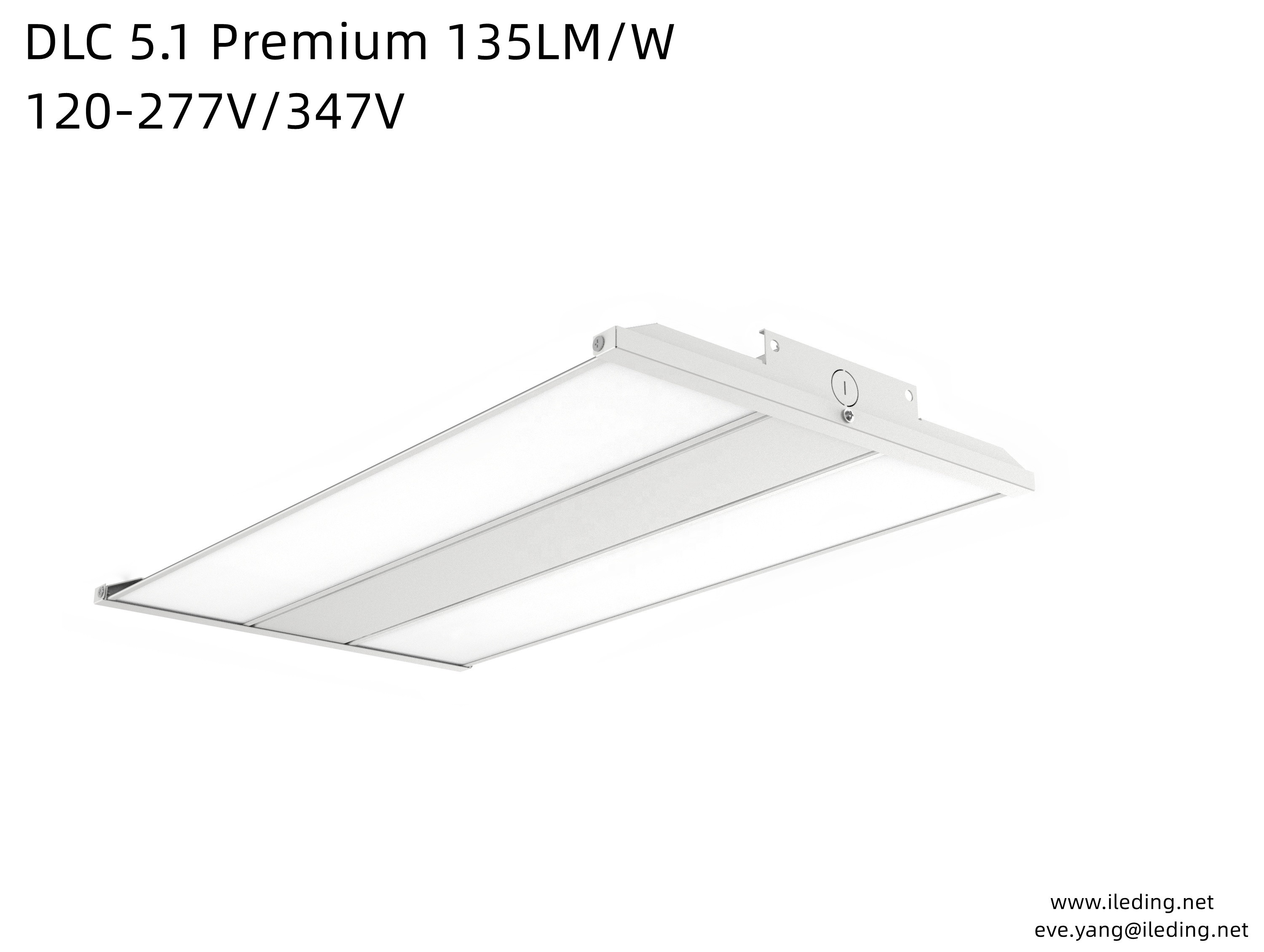 160W 2FT 4FT LED Linear High Bay Light Fixture for Indoor Commercial Office Light
