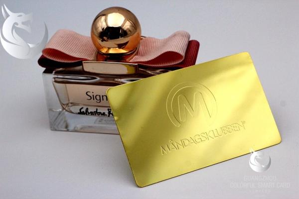 Vip 	Rose Gold  Metal Business Cards Custom Engraved Golden Plated Advertisementing