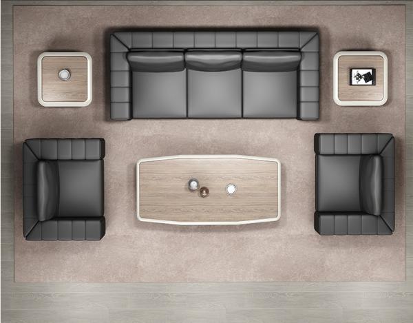 Office Furniture Modern Sofa Center Table Set Mdf Wooden Tea Table Coffee Table
