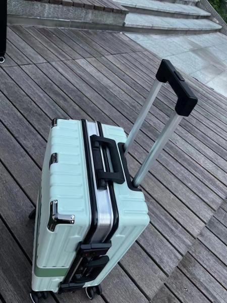 TSA Lock Prático ABS Trolley, Poliéster Forro Saco de Bagagem PC