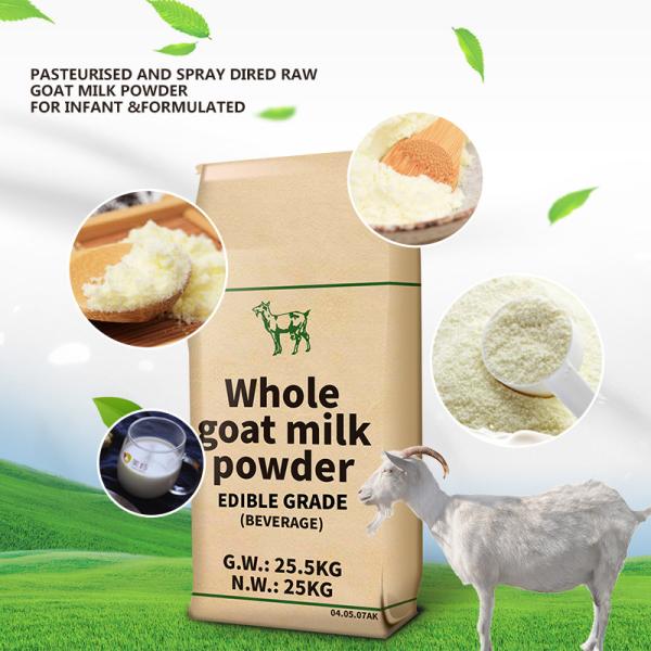 Volume de creme inteiro do pó de leite da cabra para misturas secas e alimentos de petisco