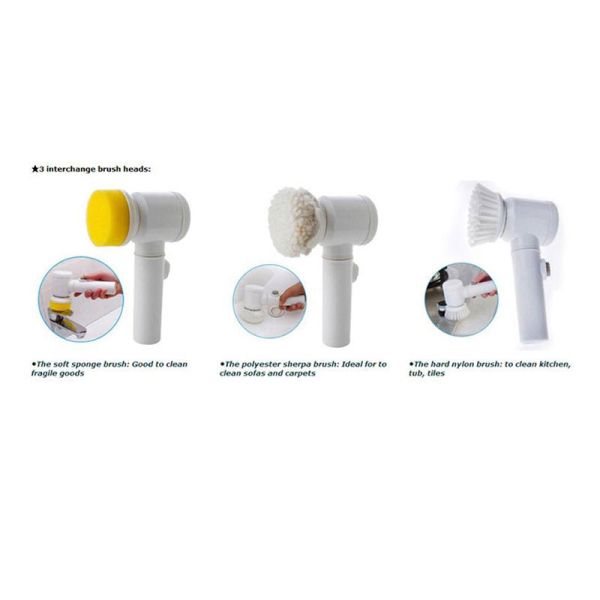 Скруббер электрической батареи in-1 очищая щетки 3 волшебной использующий энергию для кухни