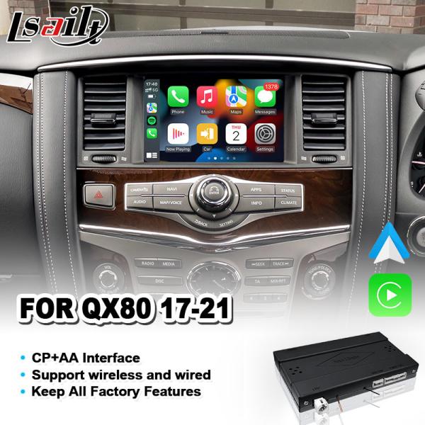 Interface sem fio Android Auto Carplay para 2017-2021 Infiniti QX80