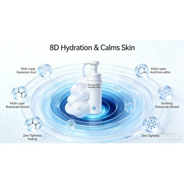 Quercetin Bubble Cleanser: Oil Control & Hyaluronic Acid Moisturizing