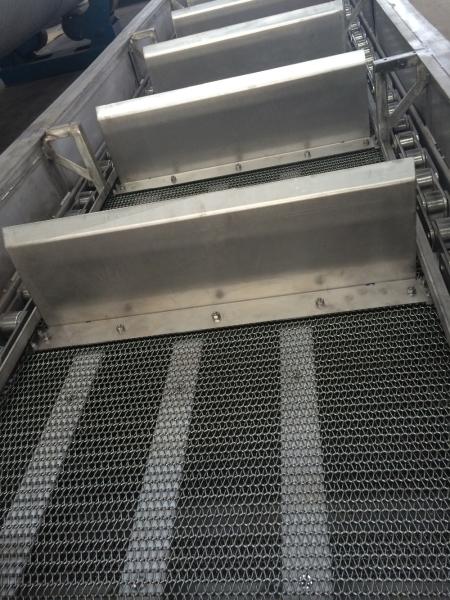 Stainless Steel Wire Mesh Conveyor Belt 55 - 110KW Long Service Life