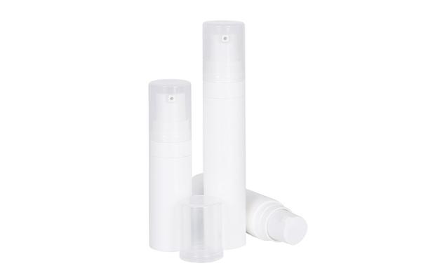 PP 5ml 8ml 10ml Loção Trial Garrafa Branca Sem Ar Mini recipientes cosméticos Embalagem para viagens