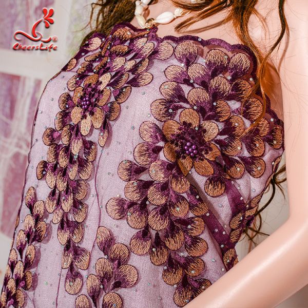 Ткань шнурка гипюра 130КМ полиэстер/африканская вышитая бисером ткань вышивки шнурка цветка для одежды