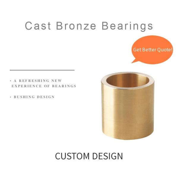 Oilless Bronze Groove Self Lubricating Bushing For Injection Molding , Die Casting