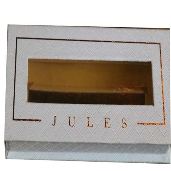 custom red pvc window eyelash packaging box  eyelash pack box with ribbon closure  deluxe eyelash gift box
