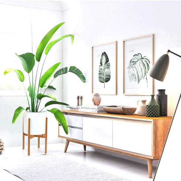 Flower/Green Plant Used Modern Design Bamboo Solid Acacia Wood Plant Pot Stand Holder