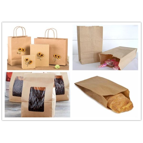 Bolsos que hacen compras de papel reciclables de alta resistencia de 120g Brown Kraft