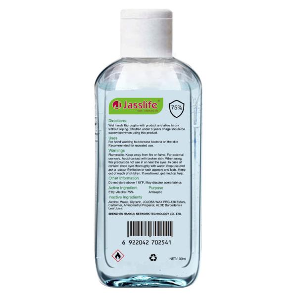 Flip Cap Portable  Alcohol Hand Rub Alcoholic Hand Sanitizer For Travel Outdoor Coronavirus Protection