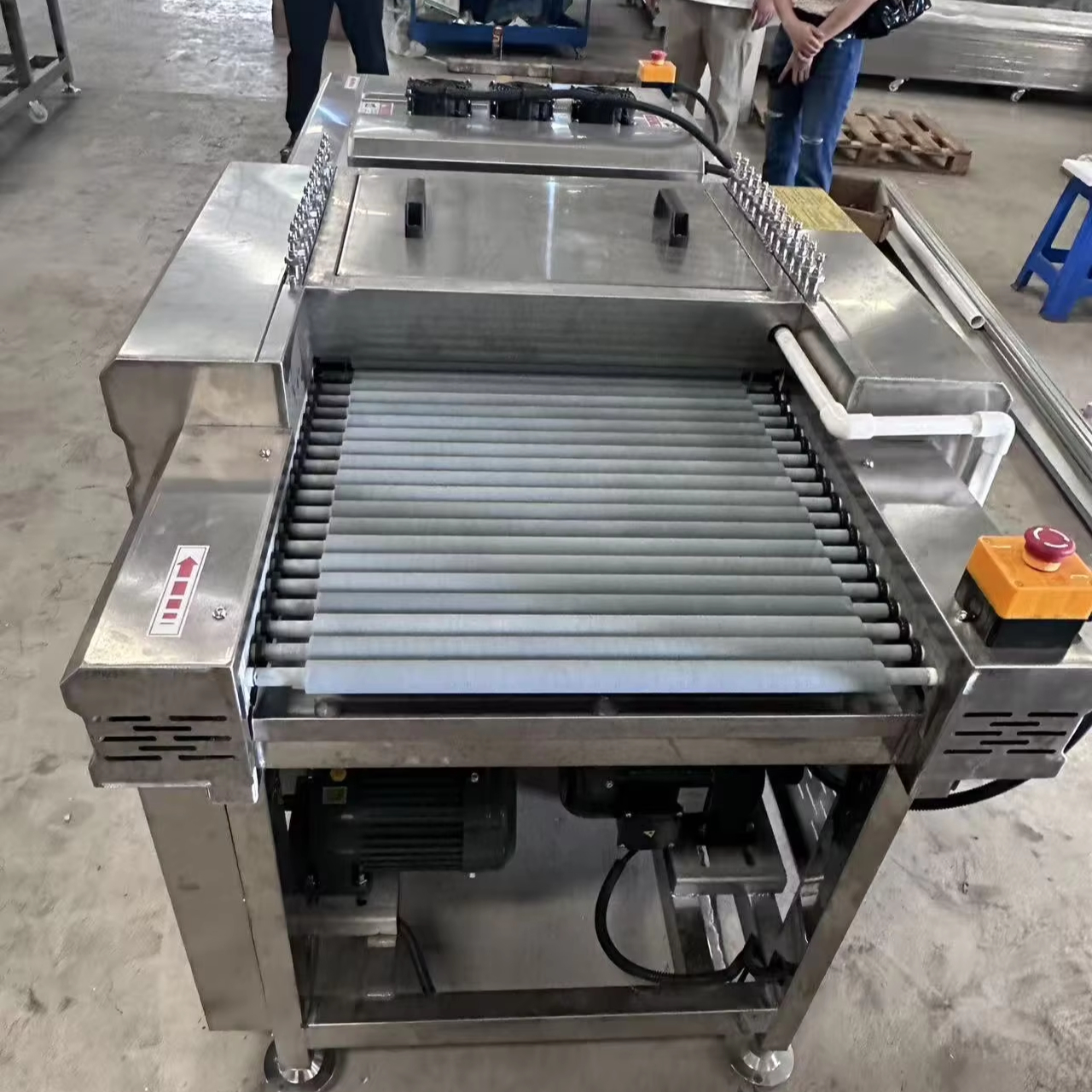 Horizontal Small Glass Washing And Drying Machine 10KW Total Power