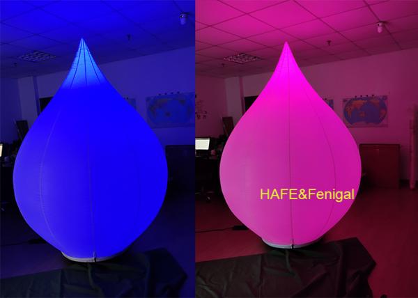 2.3 mètres de haut Lotus RGB gonflable LED Ballon lumière pour les salles d'exposition
