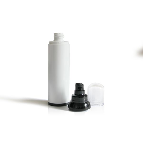 Classic White Empty Airless Cosmetic Bottles With Hot Stamping Surface
