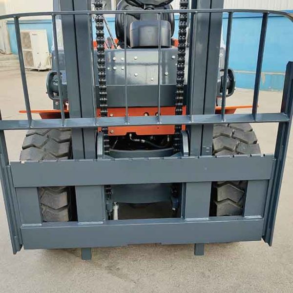 5000kg 4 Wheel Counterbalance Forklift Orange Counter Balance Fork Truck