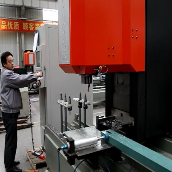 Plastic door frame make curtain wall automatic aluminium door making machines aluminum profile drilling milling machine