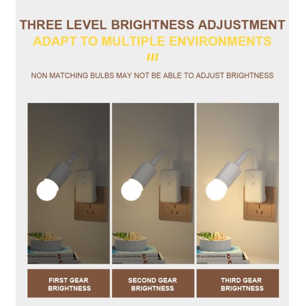 Two/Three Plug Remote Control Socket 5W Night Light for Bedroom Sleep and Baby Feeding