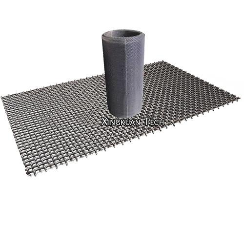 Aço carbono alto fio tecido Mesh Screens, tela de aço do triturador 65Mn de pedra