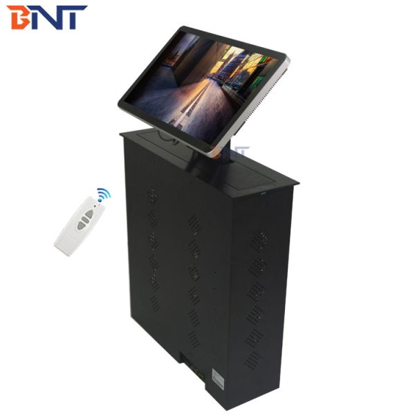 60 Degree Pinch Angle 22 Inch Motorized Monitor Lift