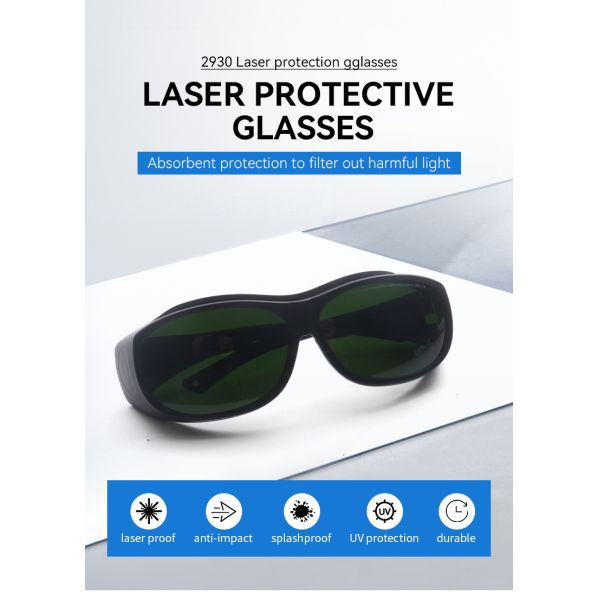 Laser glasses laser protection glasses Laser protective glasses certified laser protection lenses laserprotective sheet 190-460nm 460-630nm OD1+ OD6 630-2000nm for laser laser protective glasses