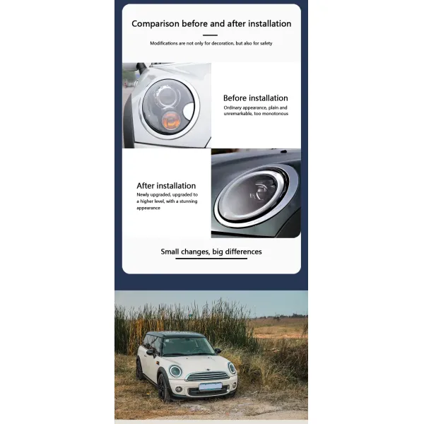 Mini R55 R56 R57 6000K BMW MINI Фары