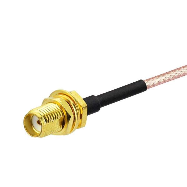 SMA Female Bulkhead Mount to SMA Male RG316 Antenna Extension Cable Pigtail Jumper Cable Antenna Adapter
