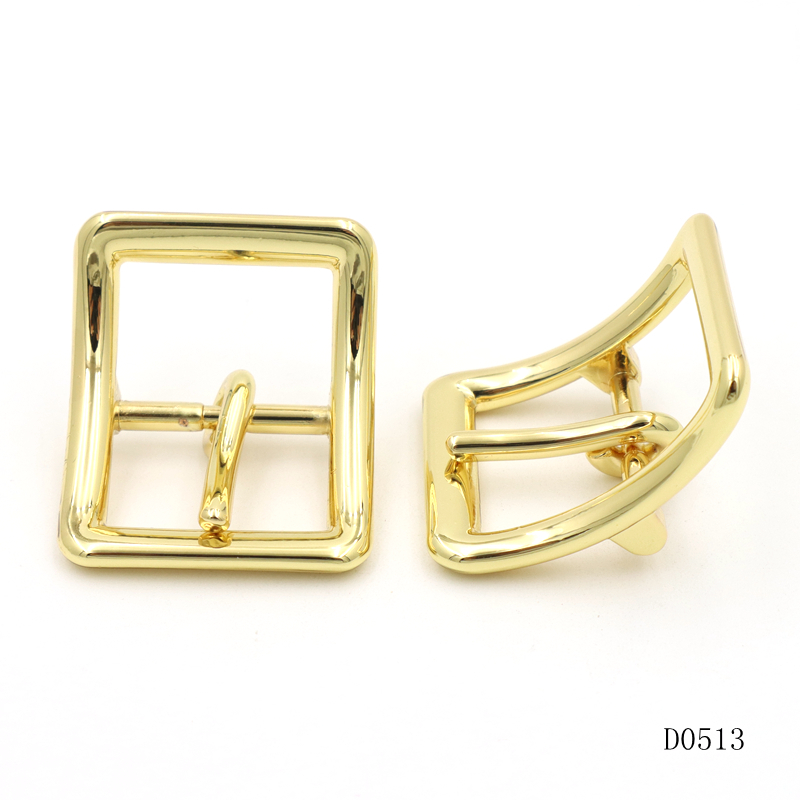 Zinc Alloy Metal Pin Buckle 20mm Heavy Duty Buckle Gold Curved