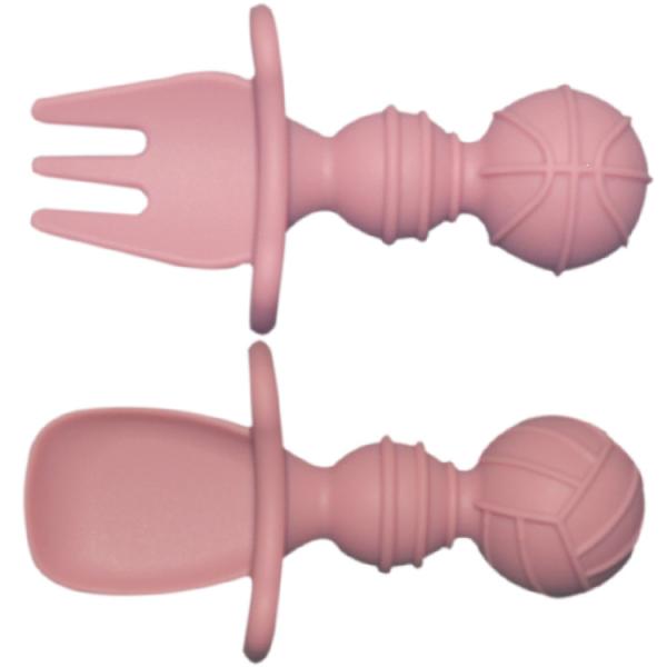 6 Pcs Silicone Baby Feeding Plates With Cup Bib Bowl Fork Spoon Nontoxic Food Tray Dishes
