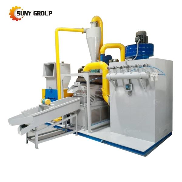 Separador de granulador automático de corte de plástico de cabo de alumínio para reciclagem na Índia