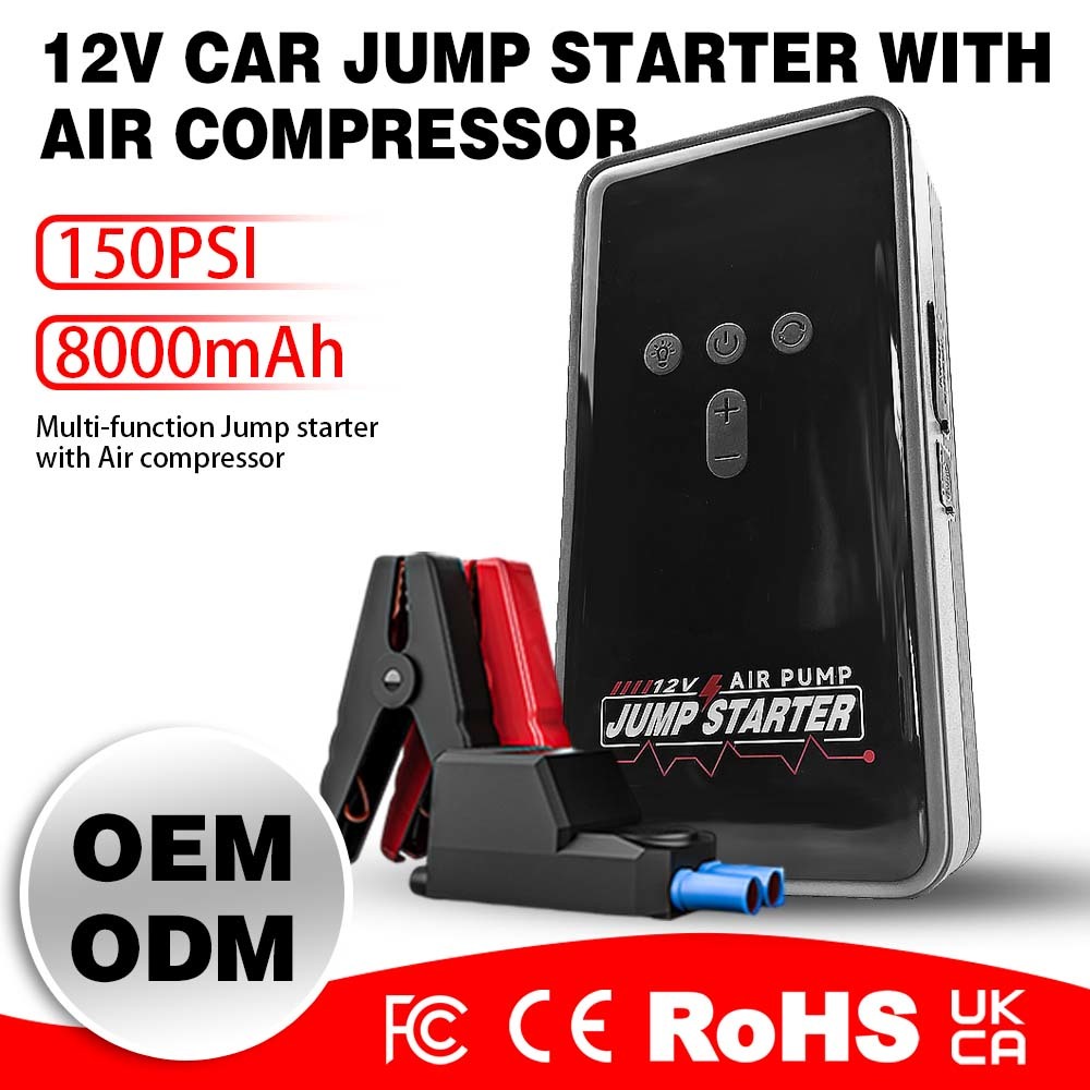 Multi Functional Jump Starter Portable Car Battery Booster Pack Emergency Power Bank with LED Light and USB Charging Ports for Vehicles