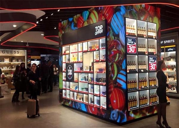 Indoor Fixed Led Billboard Display P2.6 Window Shop Advertising Slim LED Panel