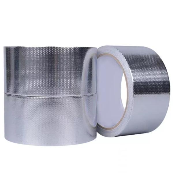 Fireproof HVAC Thermal Insulation Aluminium Tape Heat Resistant Fiberglass Cloth Tape