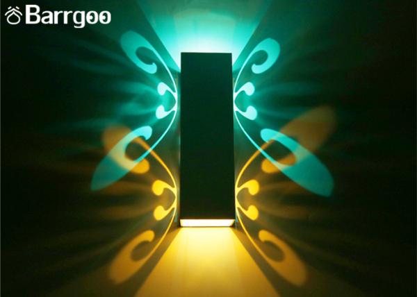 Hollow Butterfly Indoor LED Wall Lights Lamp 2W 6W Colorful KTV Bar Illumination