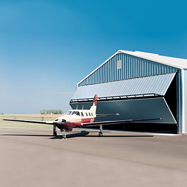 High Strength Steel Structure Hangar Construction Pre Engineered Metal Frame Hangar