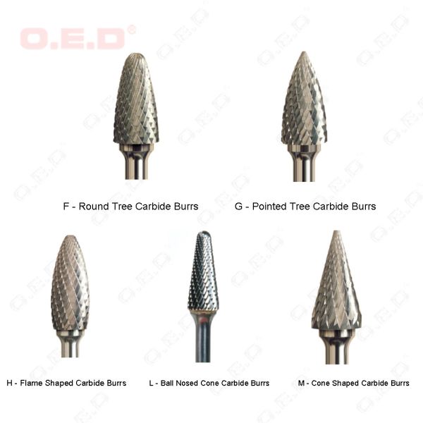 Cylinder Carbide Metal Cutting Tools , K20 Tungsten Carbide Burr