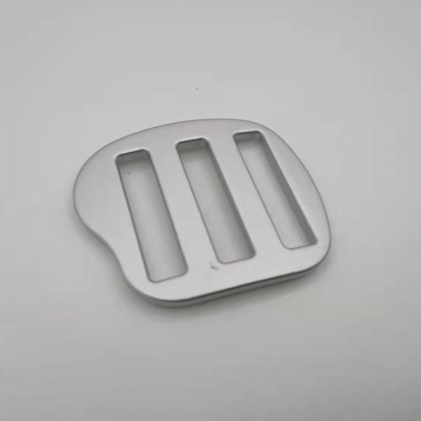 Zinc Alloy Metal Silver Square Belt Buckle Tri Glide Slide Buckle