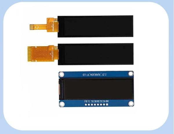 2.25-inch TFT LCD color screen | 76×284 long strip resolution, ST7789 driver, serial port screen, dedicated for industrial equipment status bars, easy to install in narrow spaces, stable display