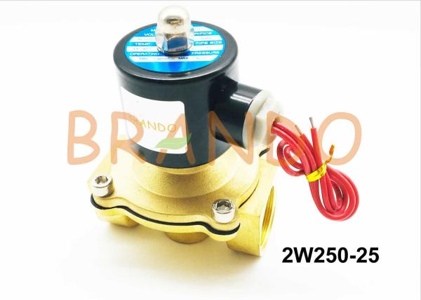 2W Series 2 Way 2 Position Solenoid Valve / 1 Inch Brass Water Solenoid Valve