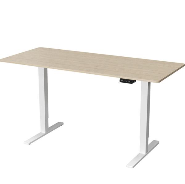 Custom Double Motor Wood Panel Lift Up Coffee Table for Height-Adjustable Office