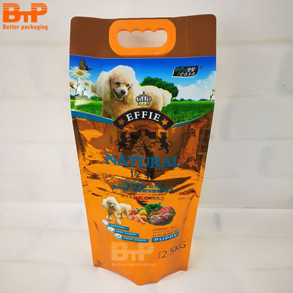 BTP PACK 10kg 20kg Custom Plastic Bags Side Gusset Bag Dog Food Packaging Pet Food Packaging Bag Pouch