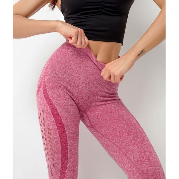 High Waisted Seamless Workout Leggings , Push Up Running Women Gym Fitness Leggings